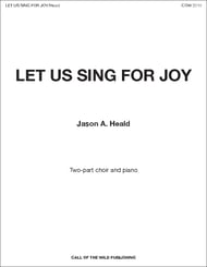 Let Us Sing for Joy Two-Part choral sheet music cover Thumbnail